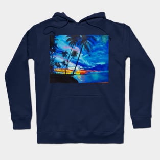 Tropical Blues Hoodie